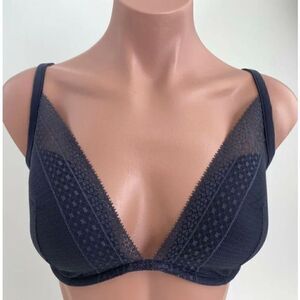 Victoria's Secret Incredible by VS Lightly Padded Plunge Bra  Gray  Size 34C